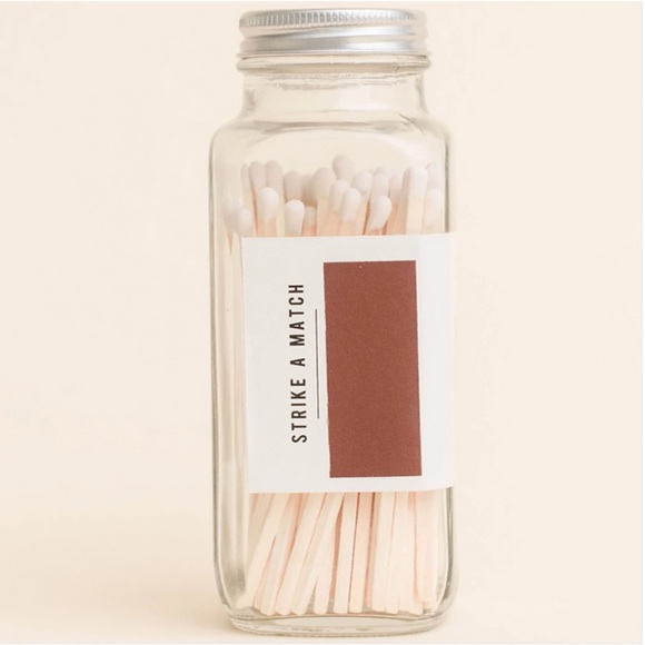 🔥 OVERSIZED SAFETY MATCHES 🔥 IN CUTE GLASS JAR BRAND NEW IN BOX - Picture 4 of 5